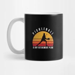 Retro Sunset Pickleball is My Retirement Mug